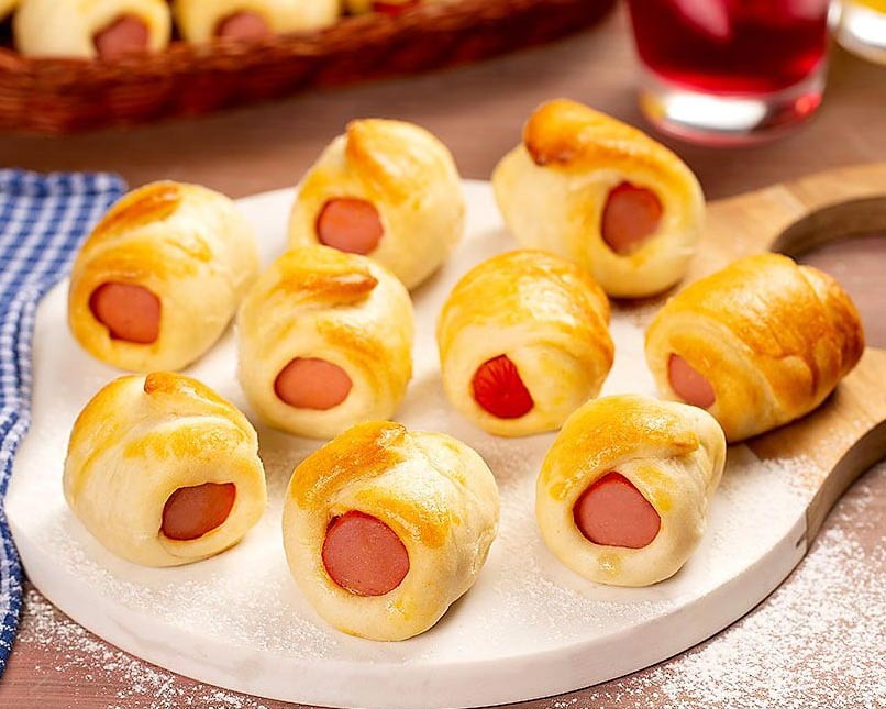 Enroladinho de Salsicha Assado - 100 Unid.